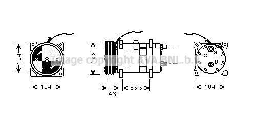 AVA QUALITY COOLING Компрессор, кондиционер UVK049